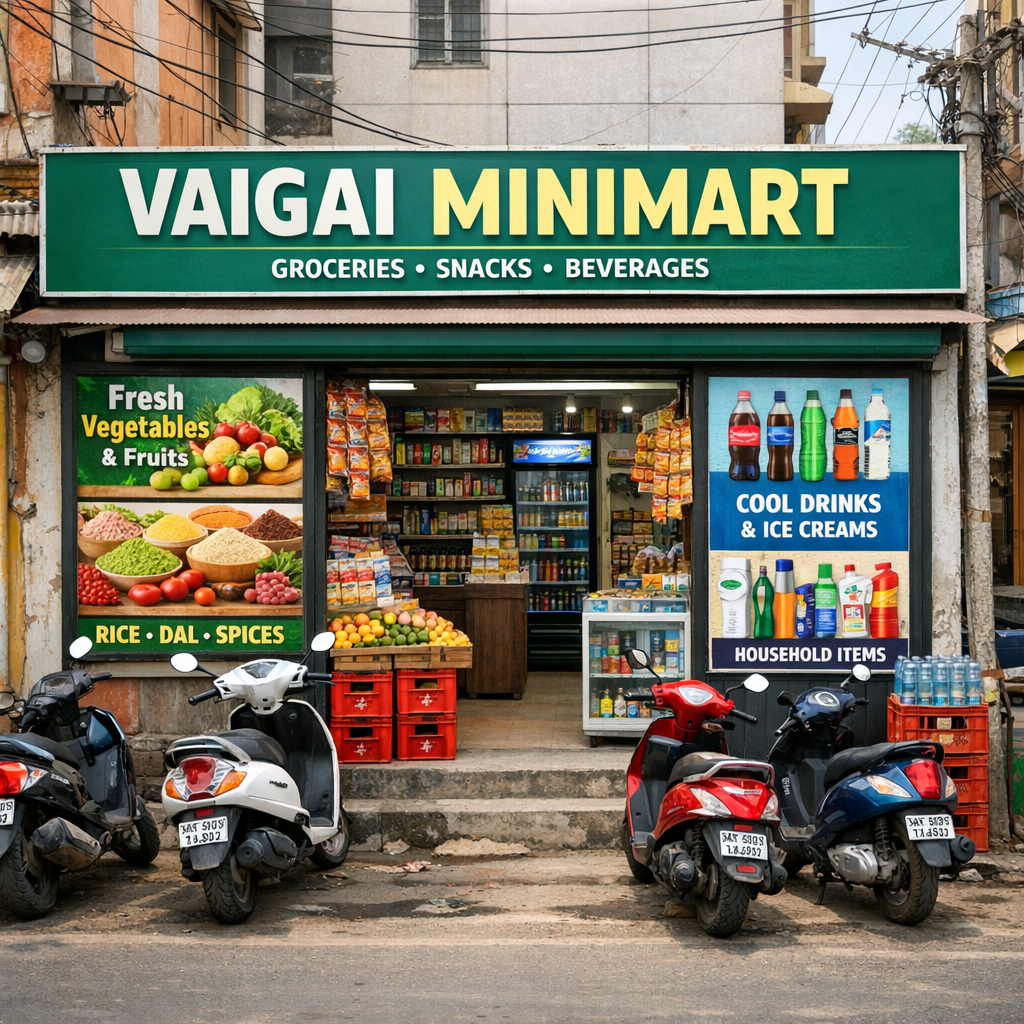 VAIGAI MINIMART storefront exterior